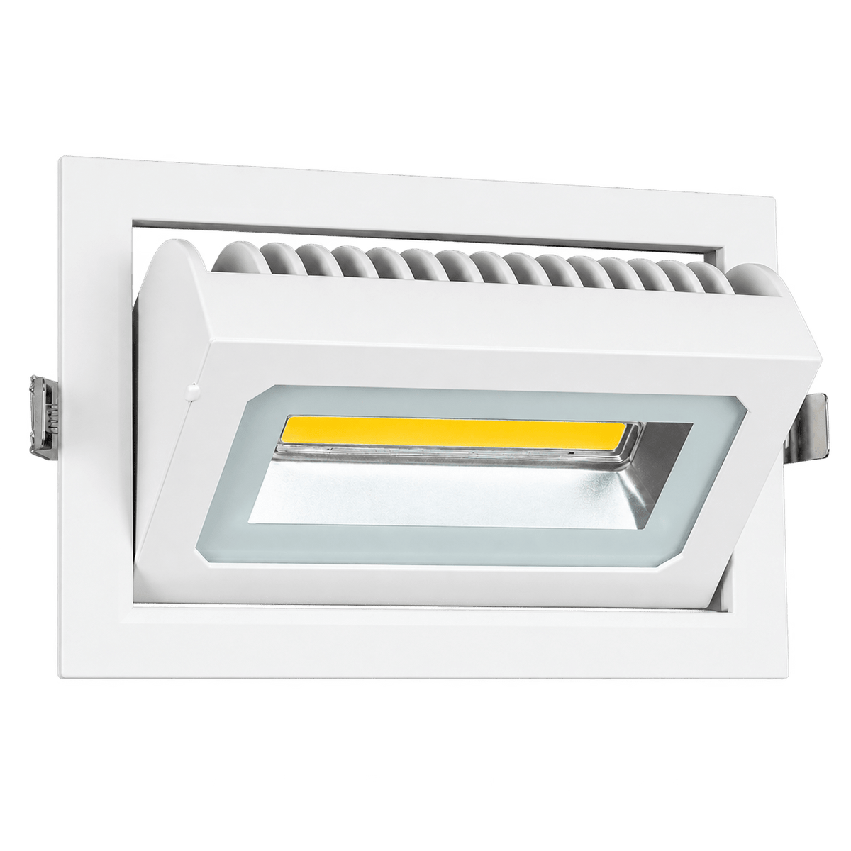 30W White LED Downlight Adjustable IP54, transparent background