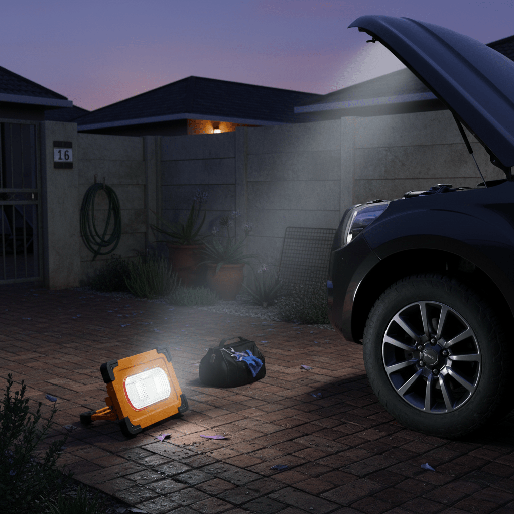 LED Work Light - Solar Rechargeable Portable Light