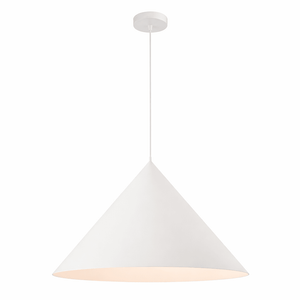 White pendant lamp on a white background