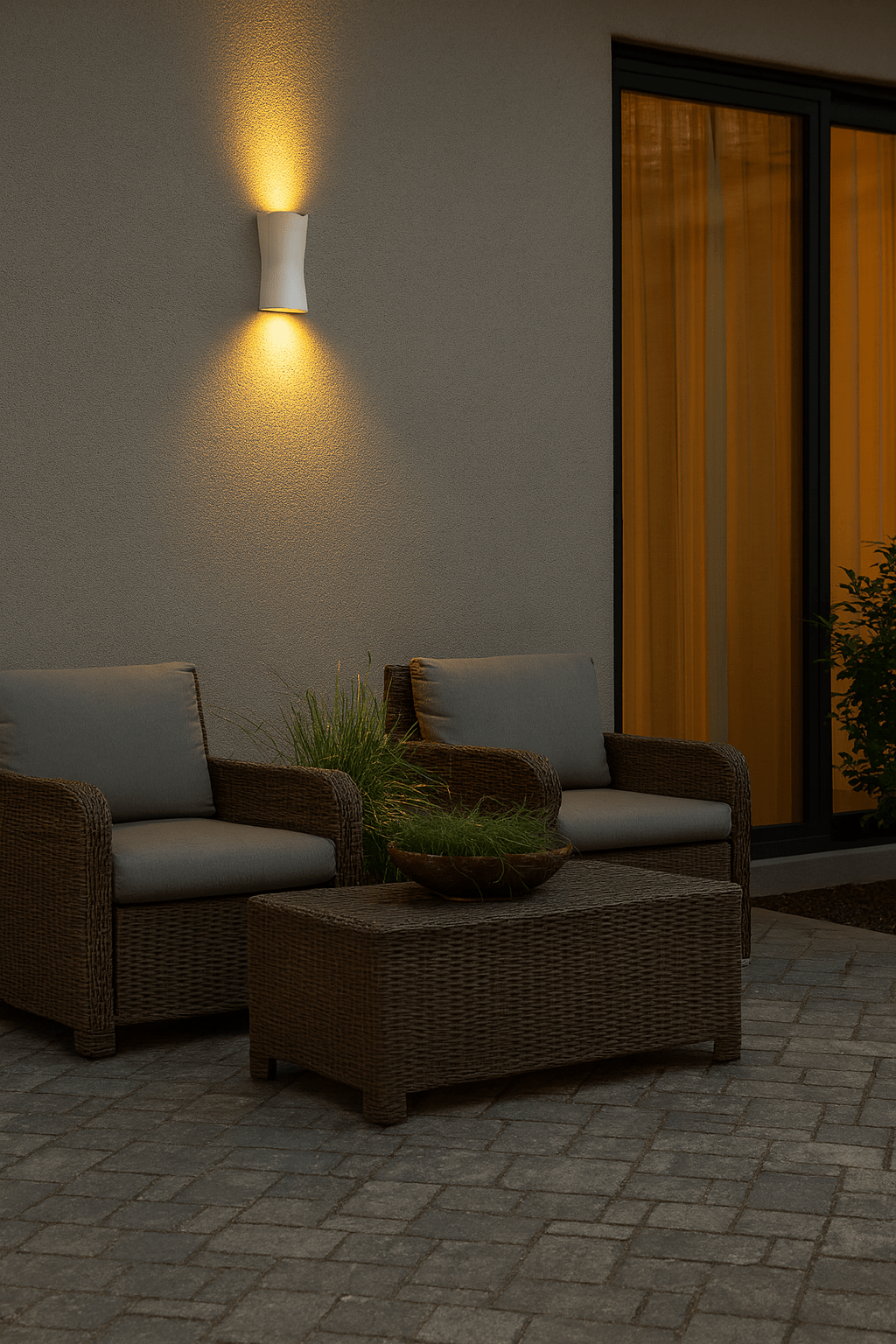 Varia White LED Outdoor Wall Light IP65