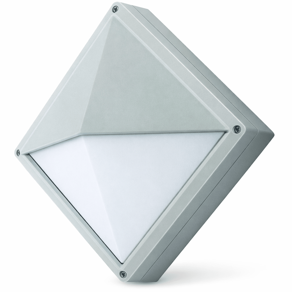 Square eyelid outdoor light fixture on a white background