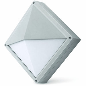 Square eyelid outdoor light fixture on a white background