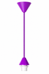 Pendant - Ceiling Conical Rose Kit Silicon Lamp Cup - Purple