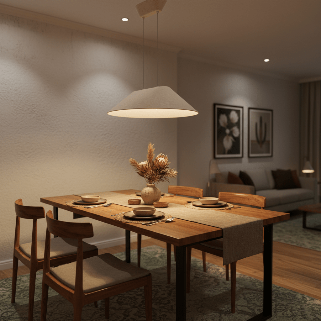 Akira Beige Felt Pendant Light