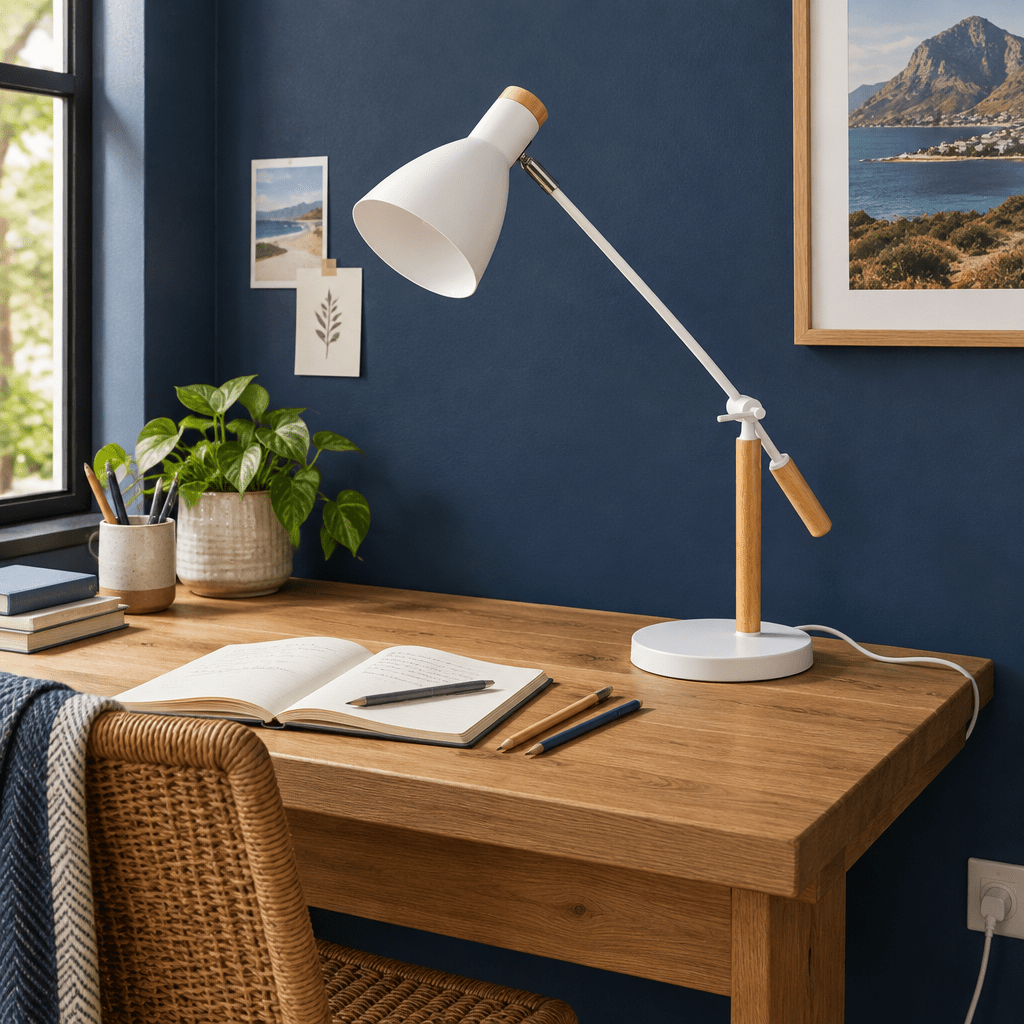 Brodie White Nordic Table Lamp