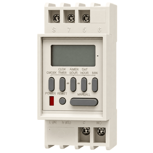 12Vdc LCD Timer - 8 programmes - white background, 1254×1254