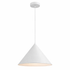 White pendant light on a white background