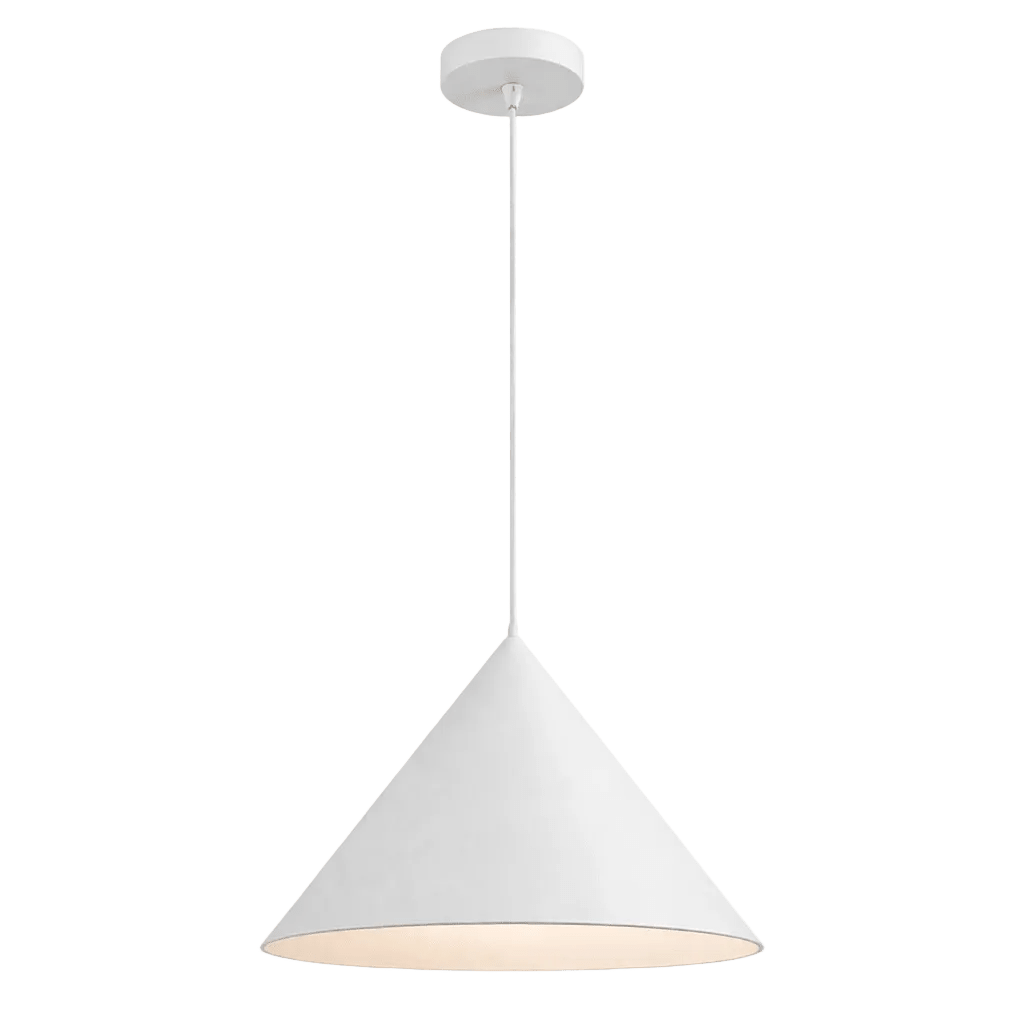 White Cone Pendant Light