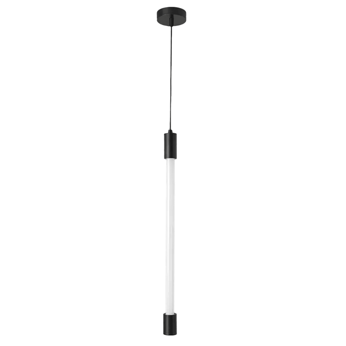Black Hanging Suspension Kit - LED T8 Fluorescent Tubes — 1254 × 1254 white-background product image