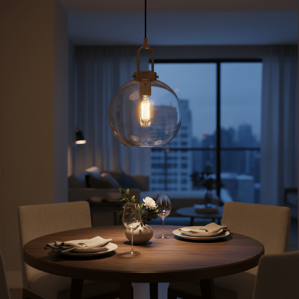 Truffle Antique Brass Pendant Light