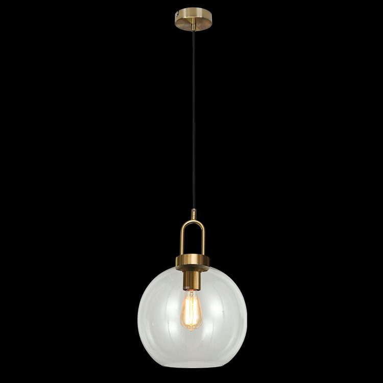 Truffle Antique Brass Pendant Light