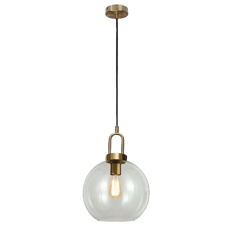 Truffle Antique Brass Pendant Light