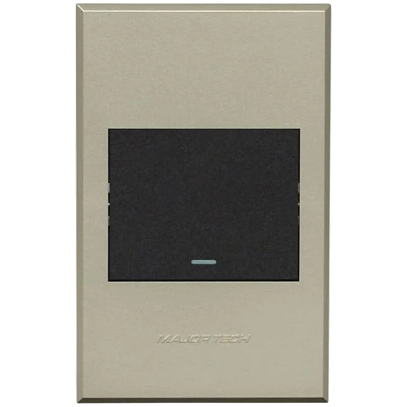 Veti 3 - One Lever, One Way Light Switch - Graphite / Titanium