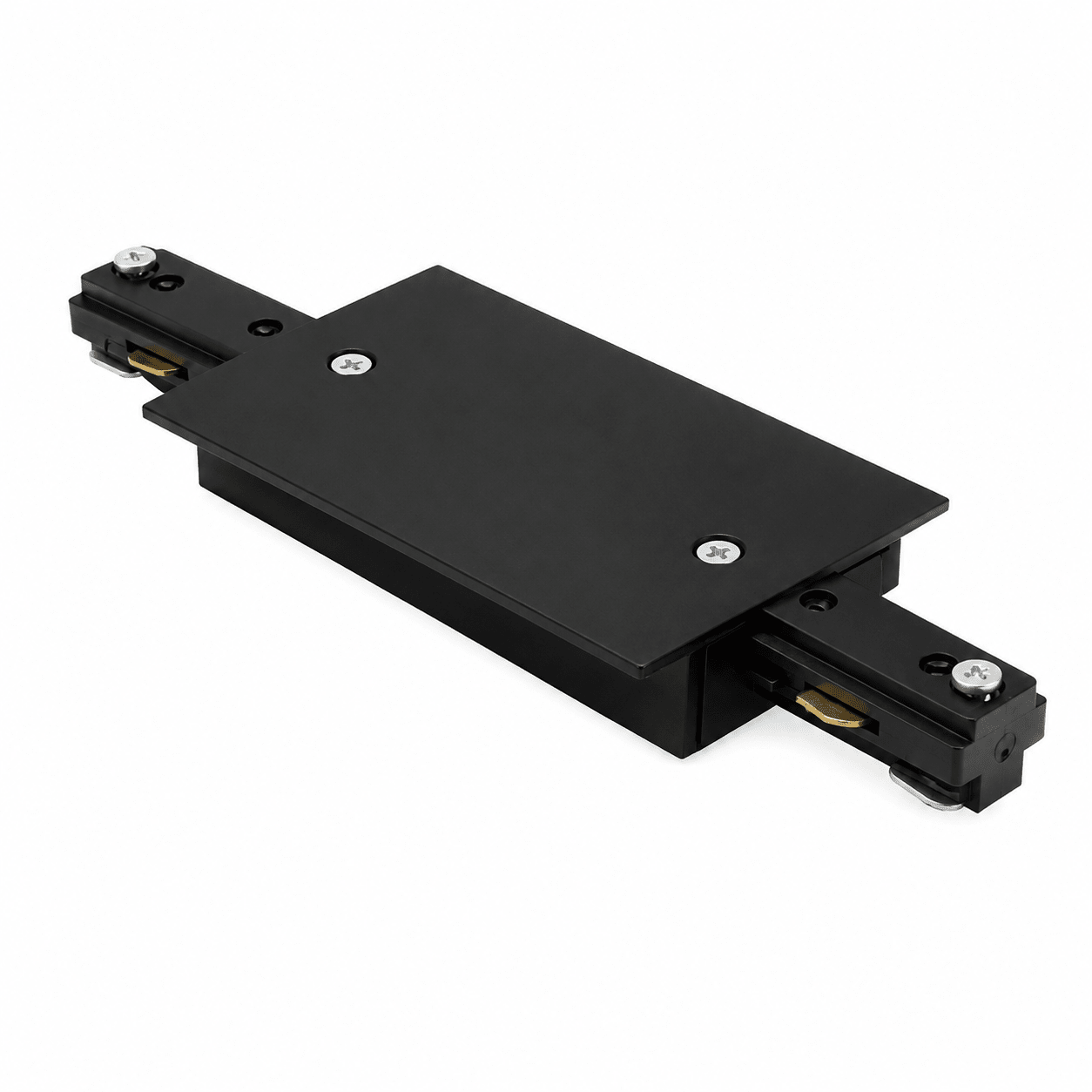 3 Wire Recessed Track Central Feed - Black