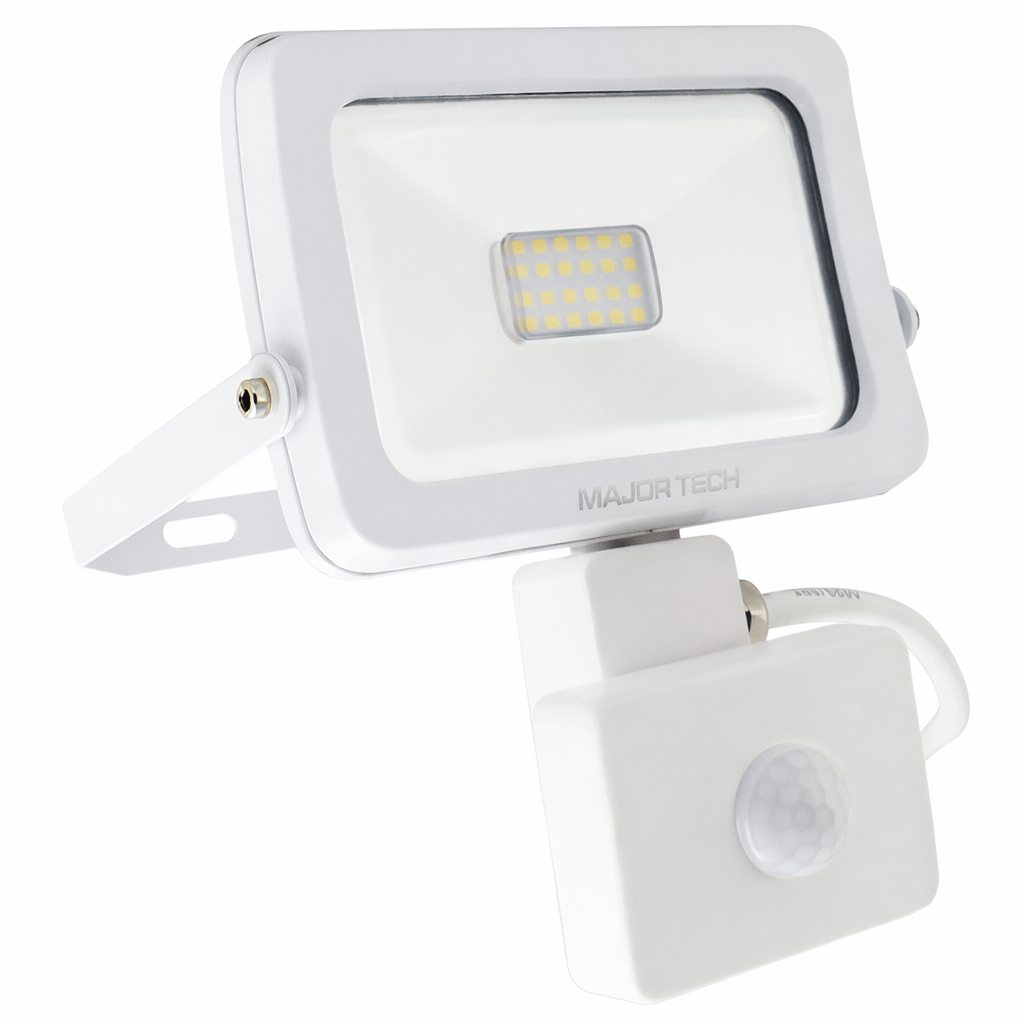 White 10W LED Motion Sensor Floodlight