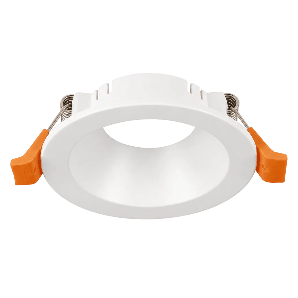 Downlight Holder - Round Straight — White