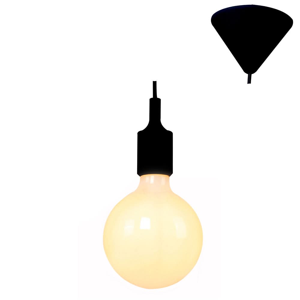 Black Silicone Pendant Light IP20