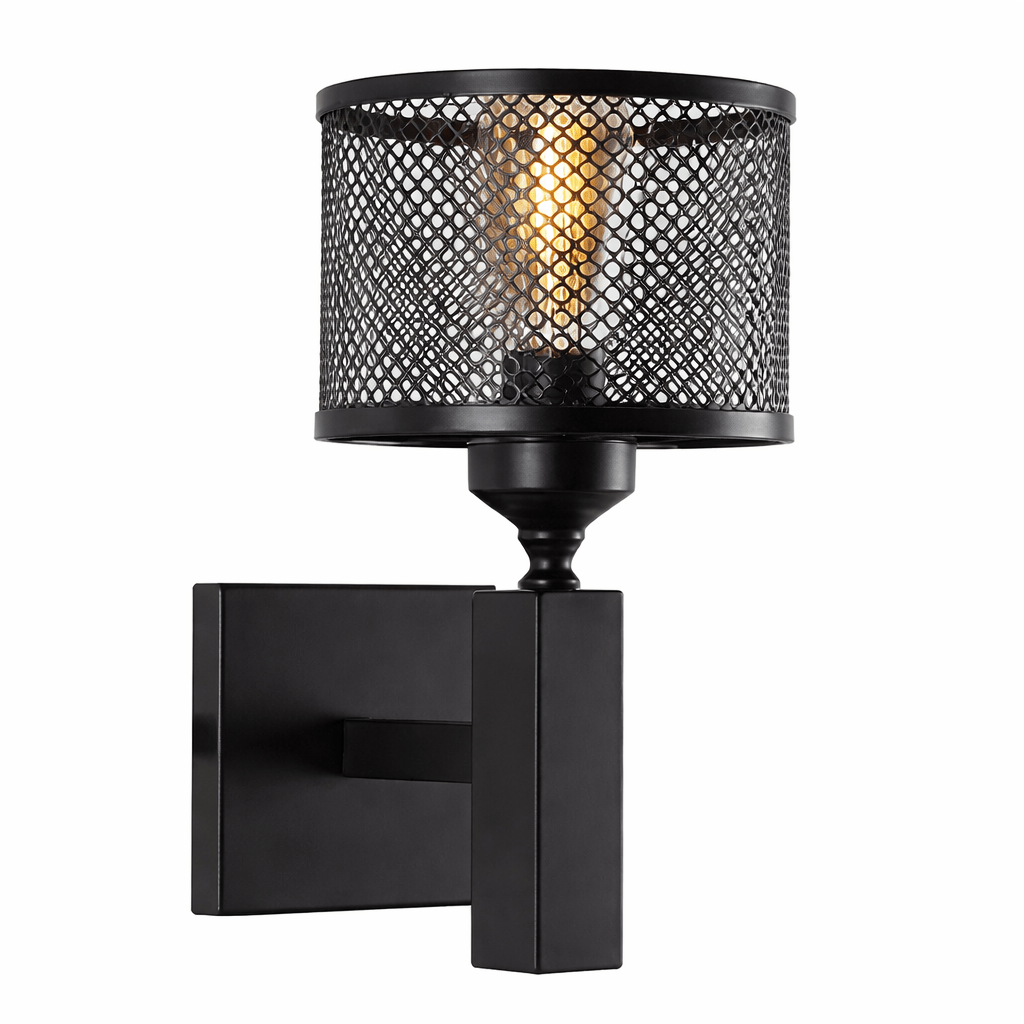 Black Mesh Wall Light