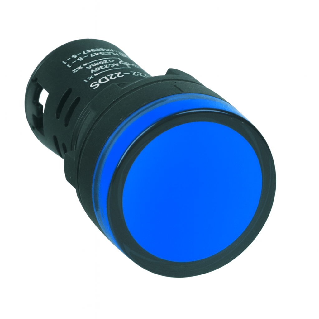 Blue 48V LED Pilot Light IP65 16mm