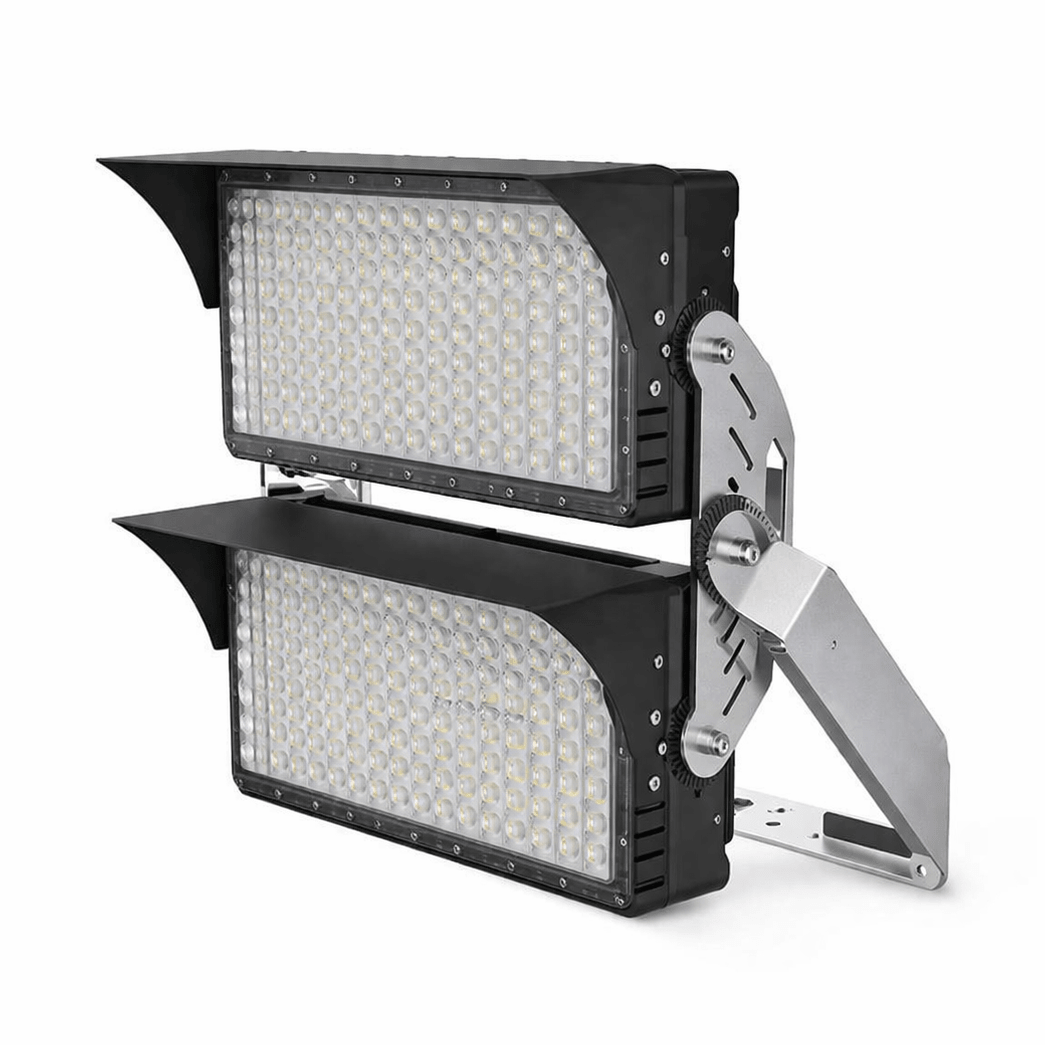 LED flood light on a white background