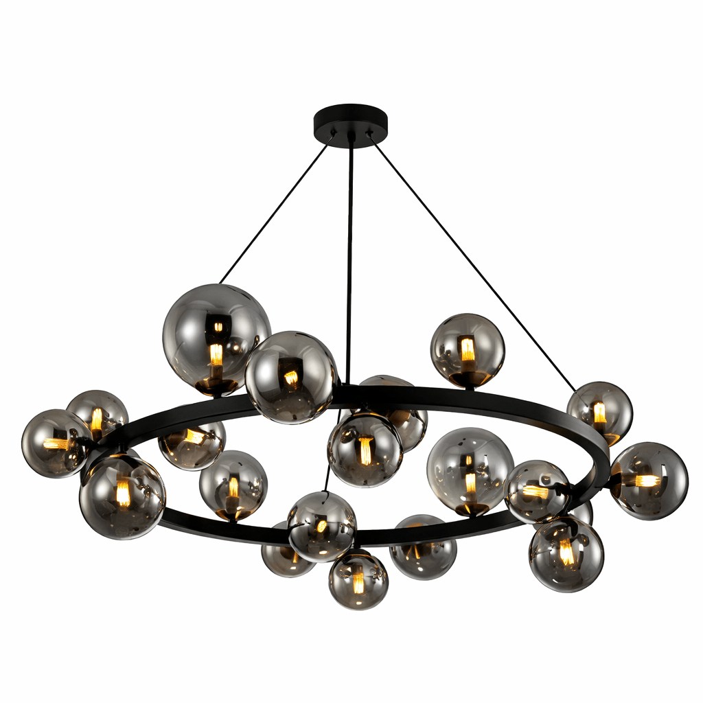 Round Bubble Pendant Black