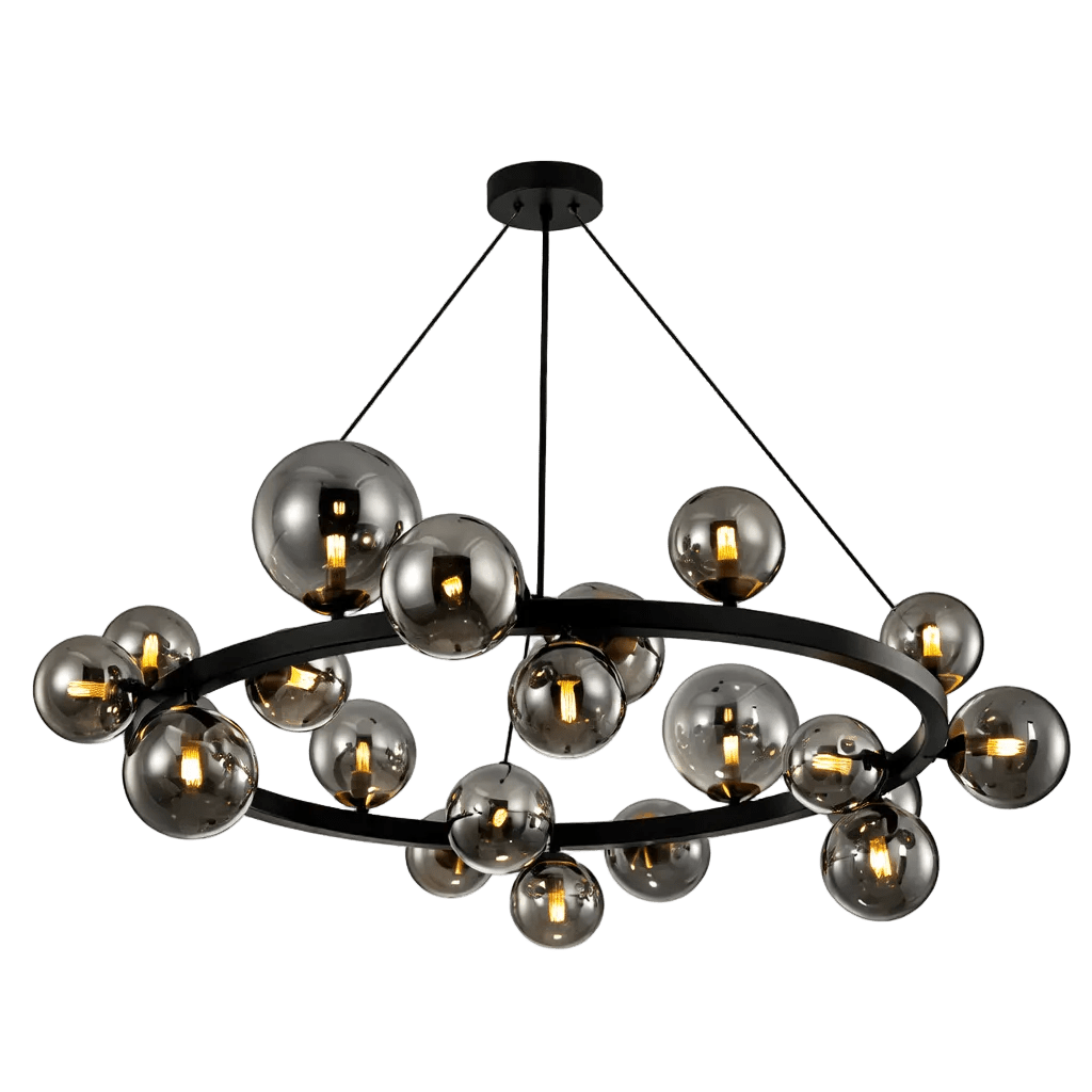 Round Bubble Pendant Black
