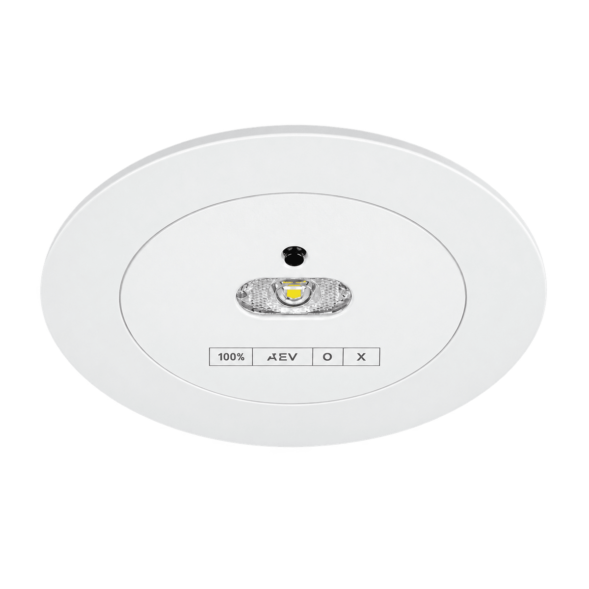3W Recessed LED Emergency Downlight – White 5000K, transparent background