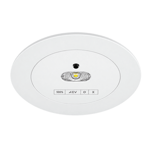 3W Recessed LED Emergency Downlight – White 5000K, transparent background
