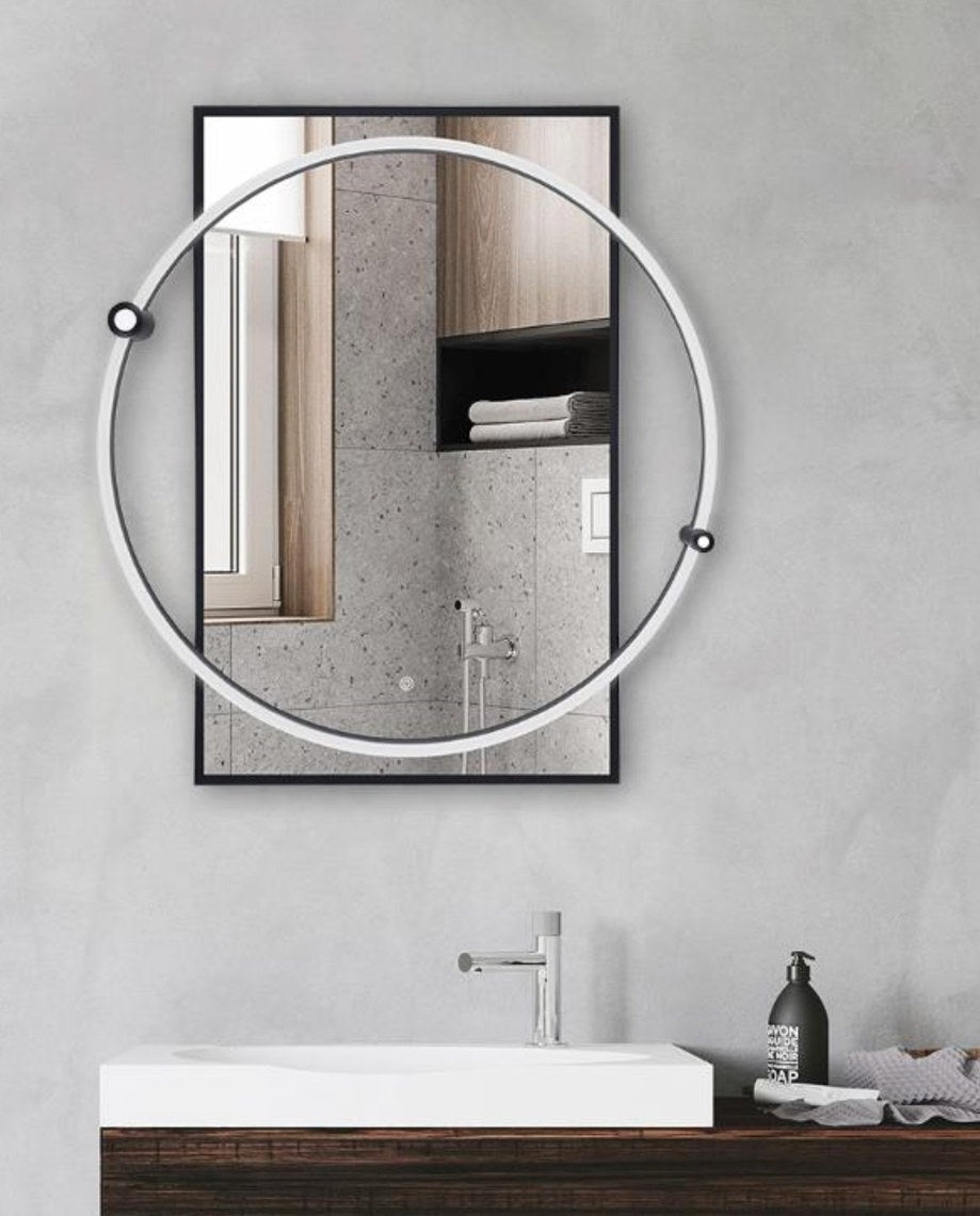 Binary Black or Brass LED Mirror - Future Light - LED Lights South Africa