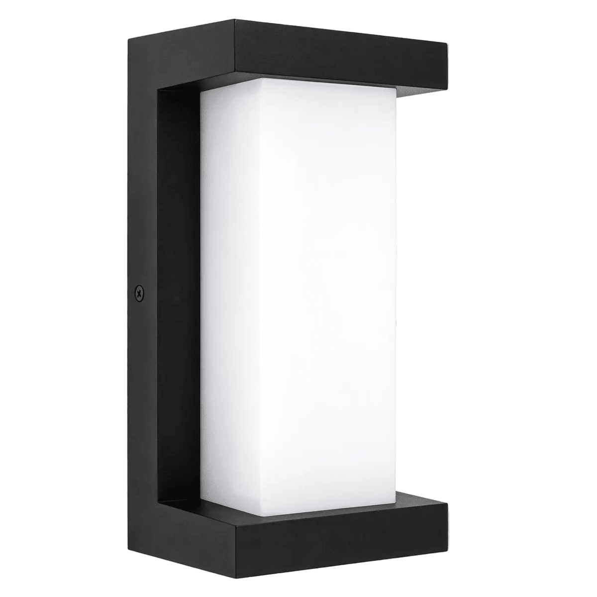 Black LED Outdoor Wall Light - IP54 Warm White
