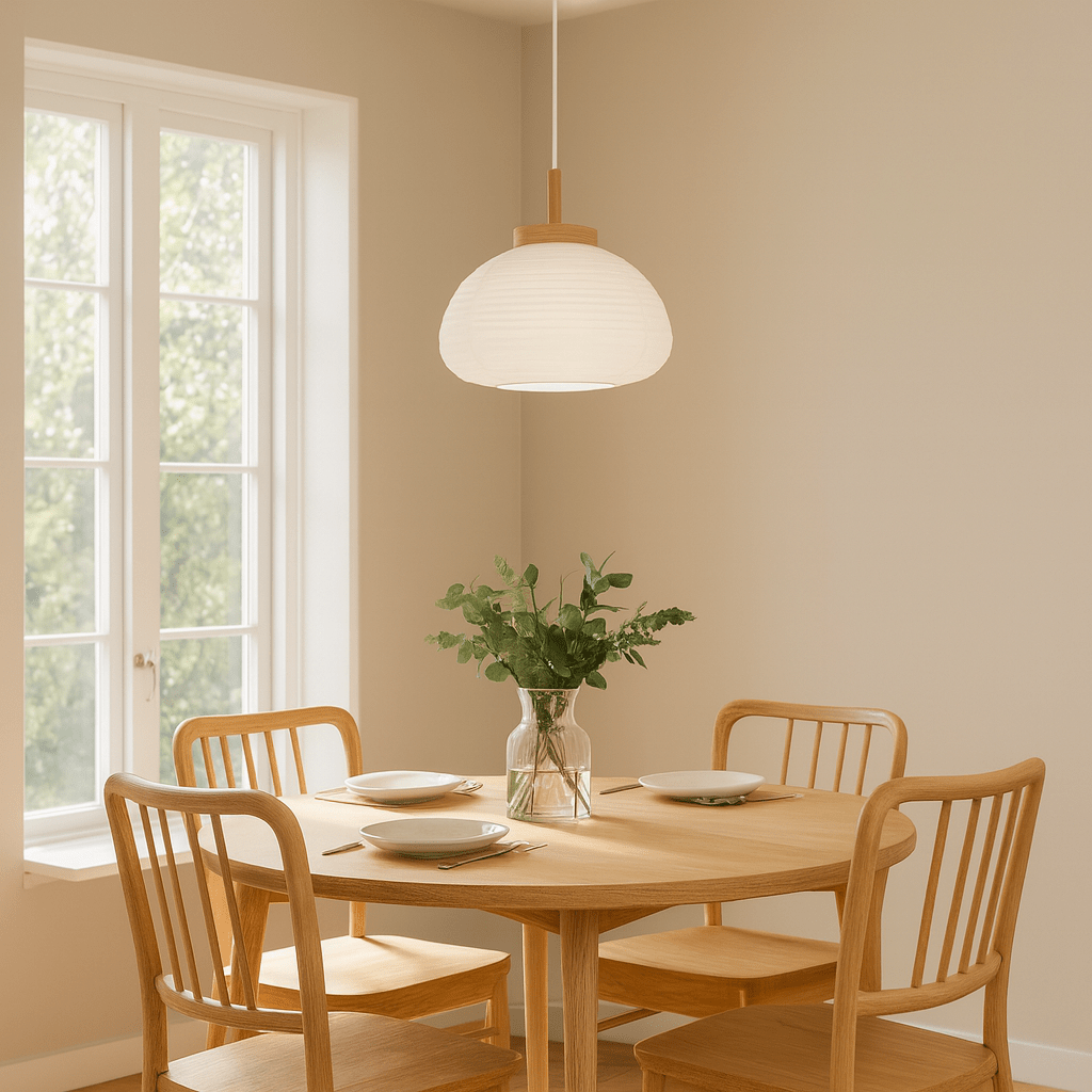 Summerhill 1 White & Brown Pendant Light