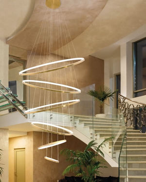 Gold Mega Ribbon LED Pendant Light (Dimmable) (Launch Special) - Future Light - LED Lights South Africa