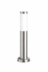 bollard with glass shade and metal base on a white background