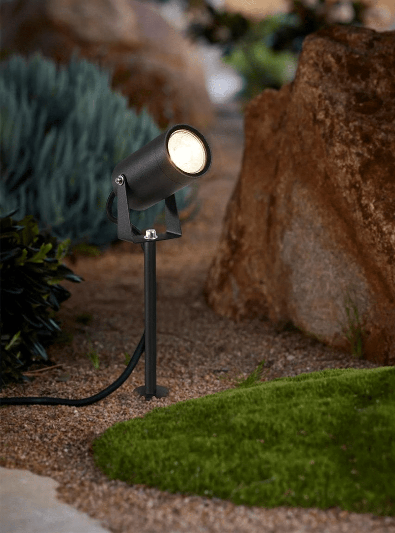 Solar spike lights in Polokwane yard