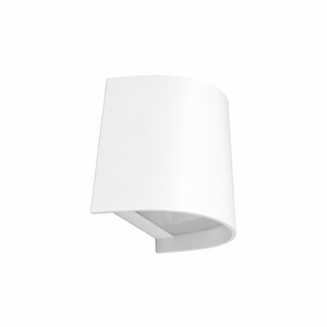 White wall-mounted lamp on a white background