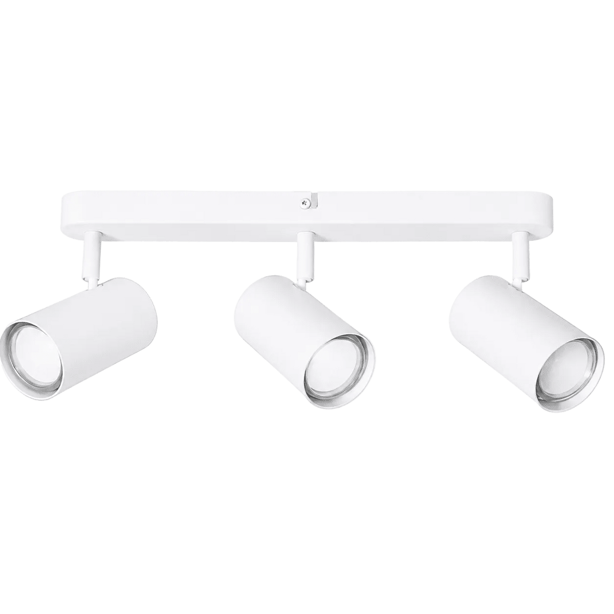 3 Light Matt White Ceiling Spotlight Straight