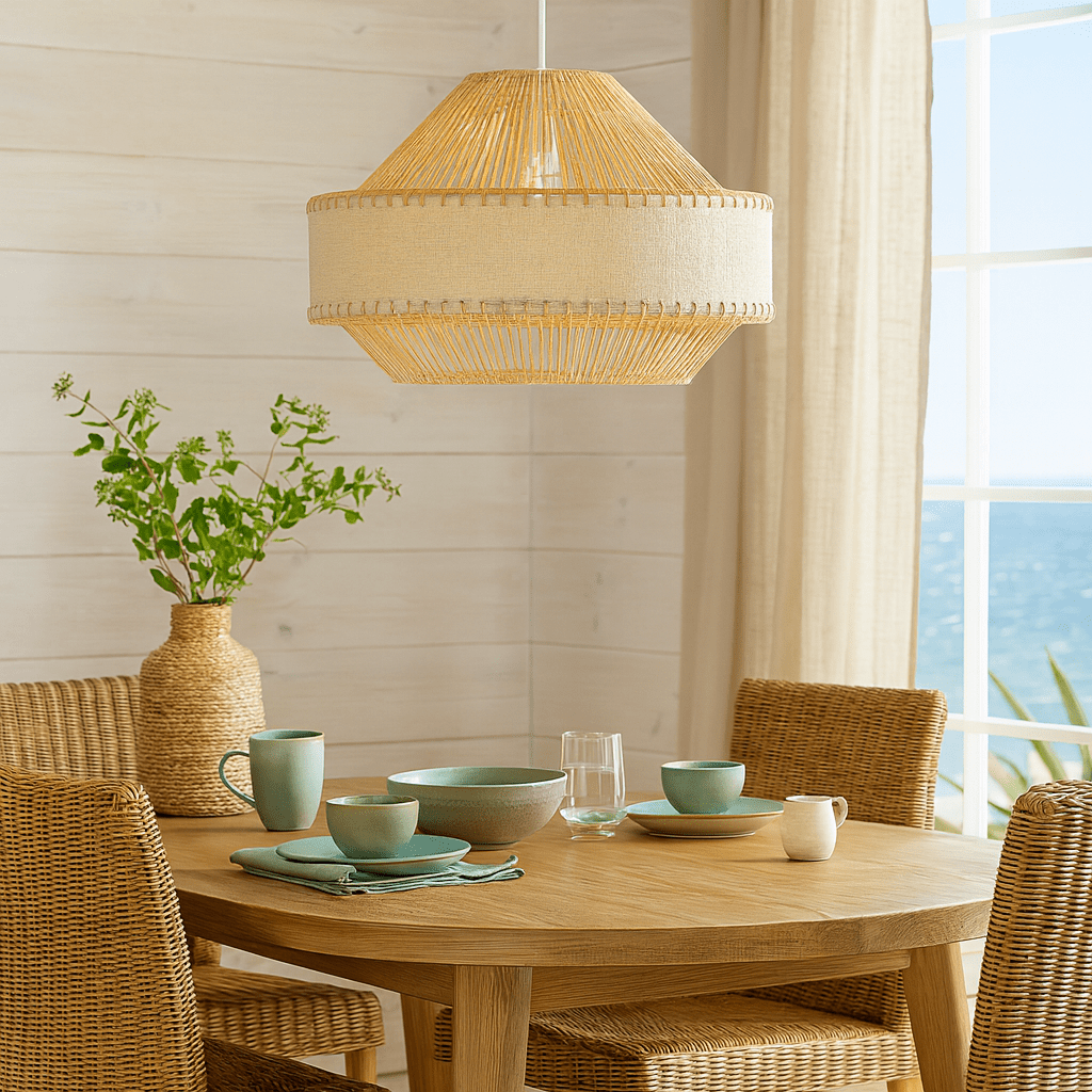 Metal Rope Pendant ÃƒÂ¢Ã¢â€šÂ¬Ã¢â‚¬Å“ Natural Fibre & Iron Blend