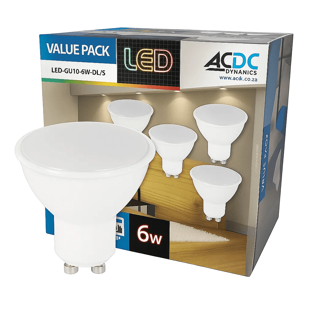 6W GU10 LED Downlight - 4200K Cool White