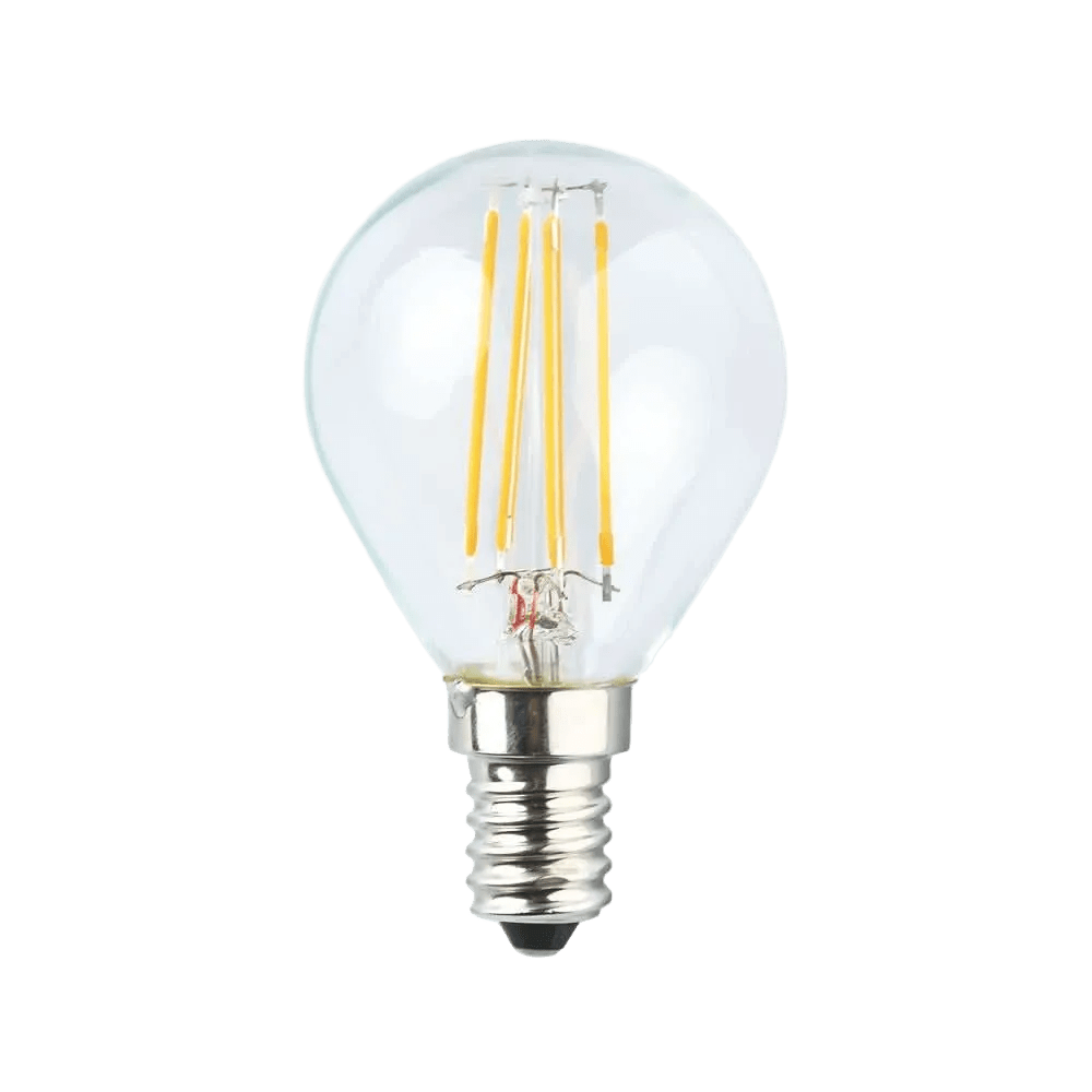 4W Clear Golf Ball Filament LED Bulb – B22, 2700K Warm White