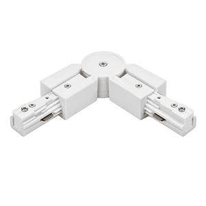 3-Wire Track Connectors - L-Connector / White