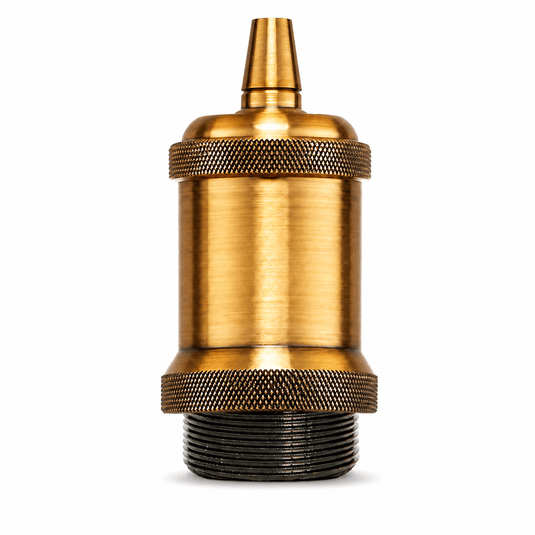Copper E27 Lampholder