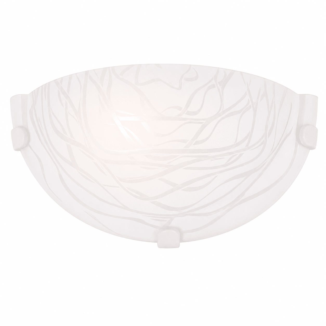 White Glass Indoor Wall Light