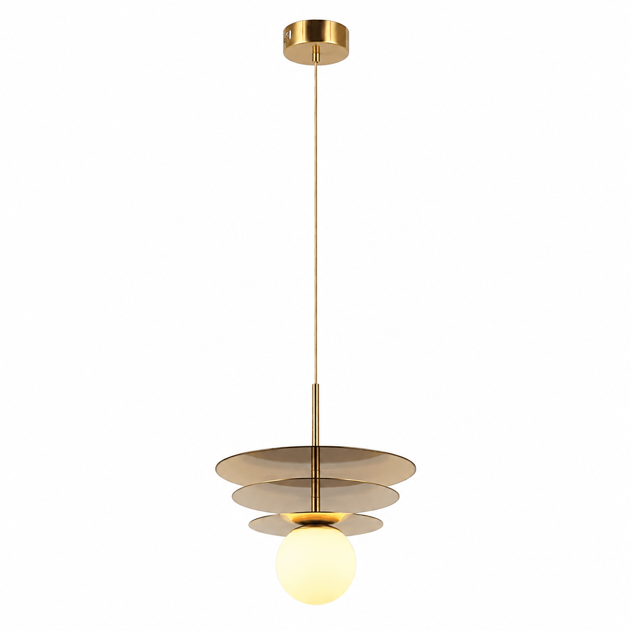 Catalina Treble Gold Pendant Light
