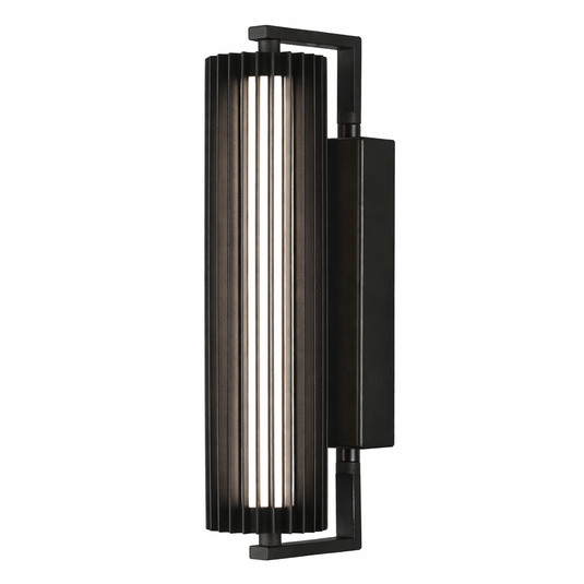 Modern outdoor wall light fixture on a white background