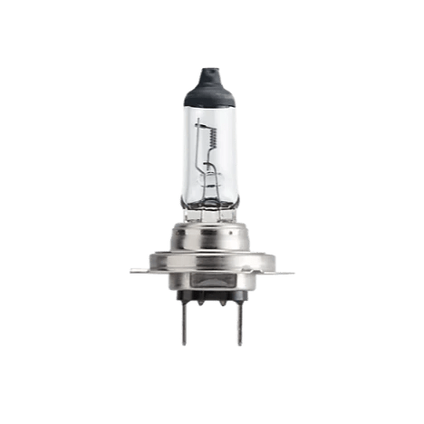 Car headlight bulb on a white background