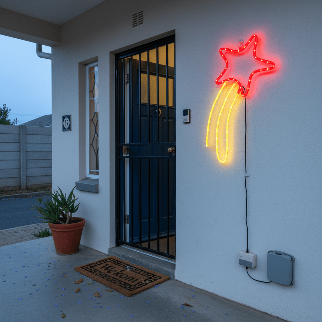 LED Christmas Lights - Shooting Star Motif