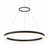 Ring LED Pendant Light – 600mm (Black, Dimmable)