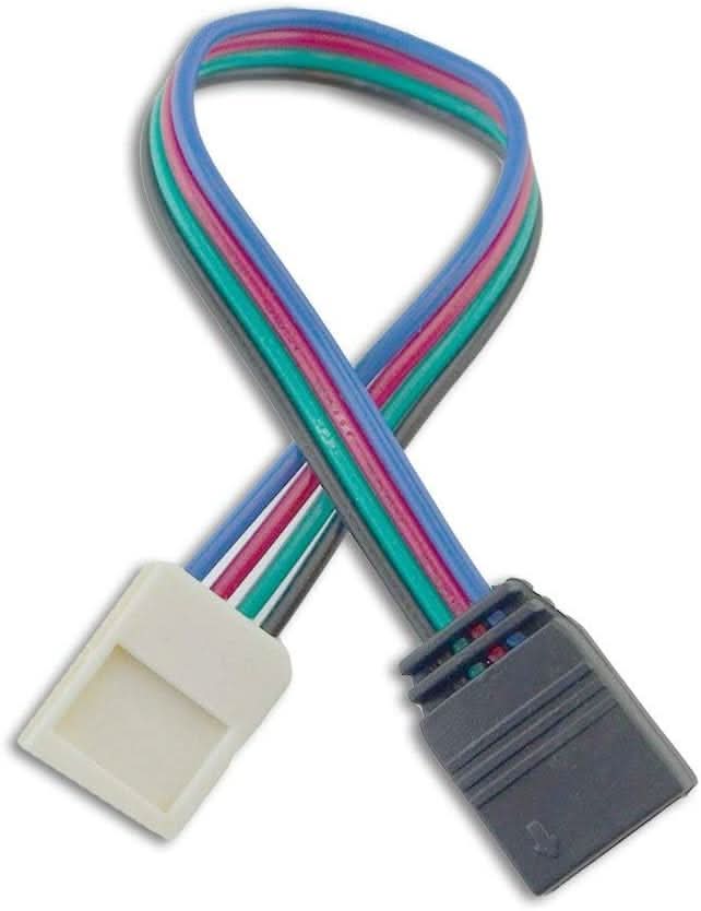 RGB LED Strip Light Connectors (4-pin to snap)