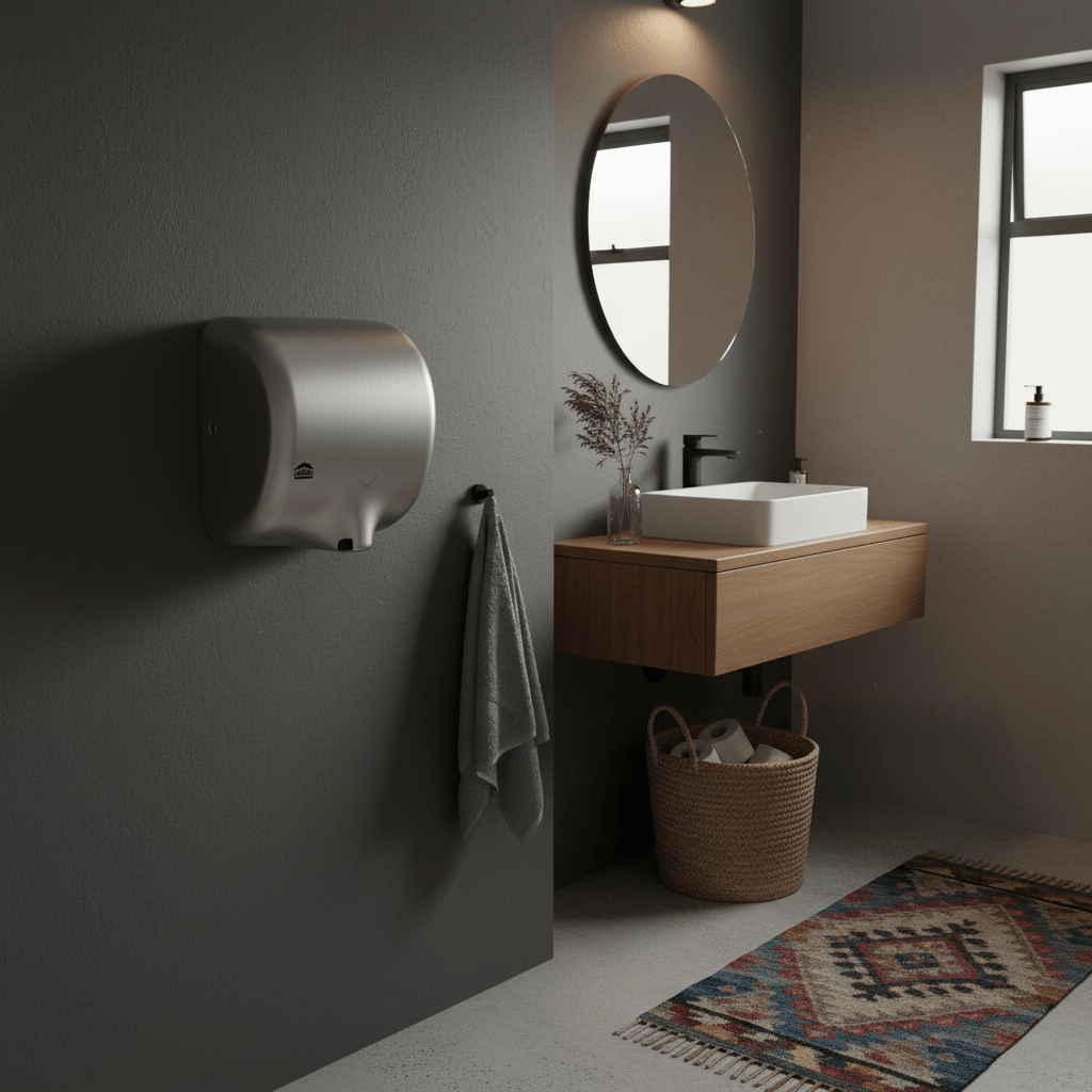 Radiant Matt Stainless Steel 800W Hand Dryer