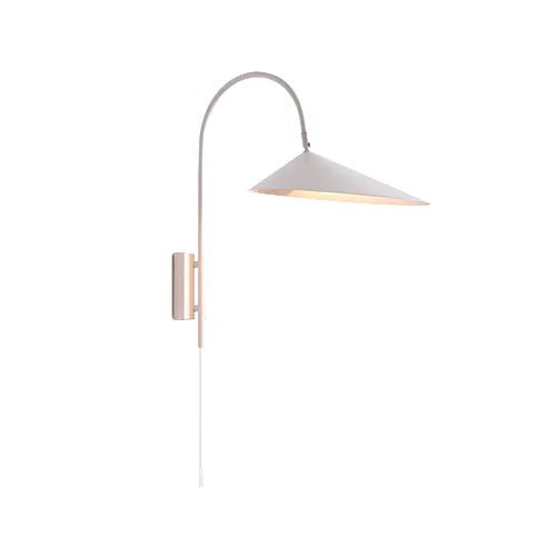 Arum White Corded Wall Light (Spazio)